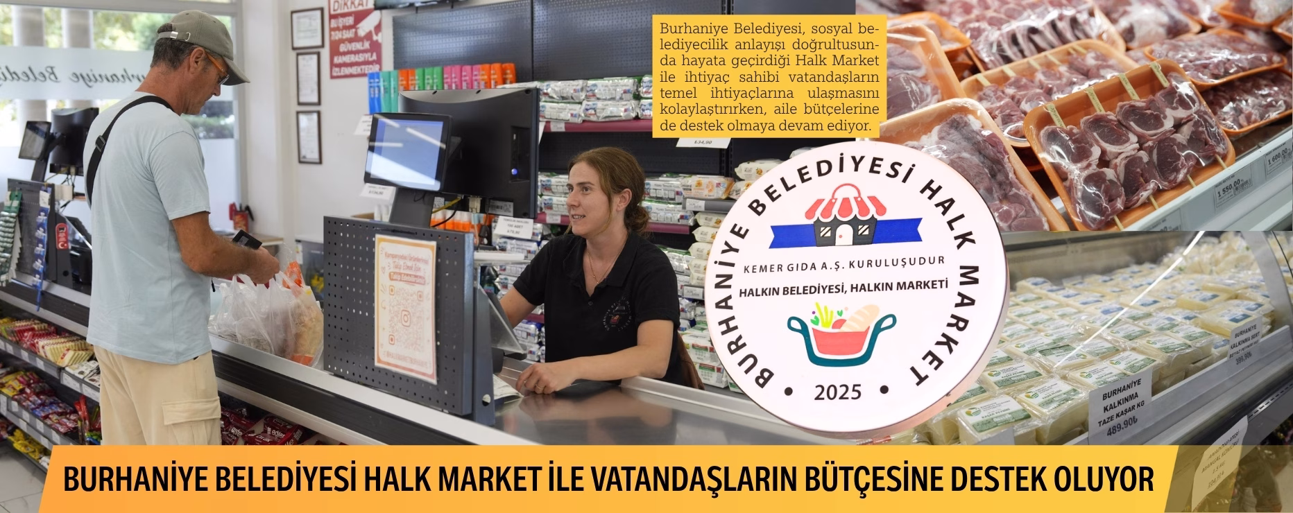 BURHANİYE BELEDİYESİ HALK MARKET İLE VATANDAŞLARIN BÜTÇESİNE DESTEK OLUYOR