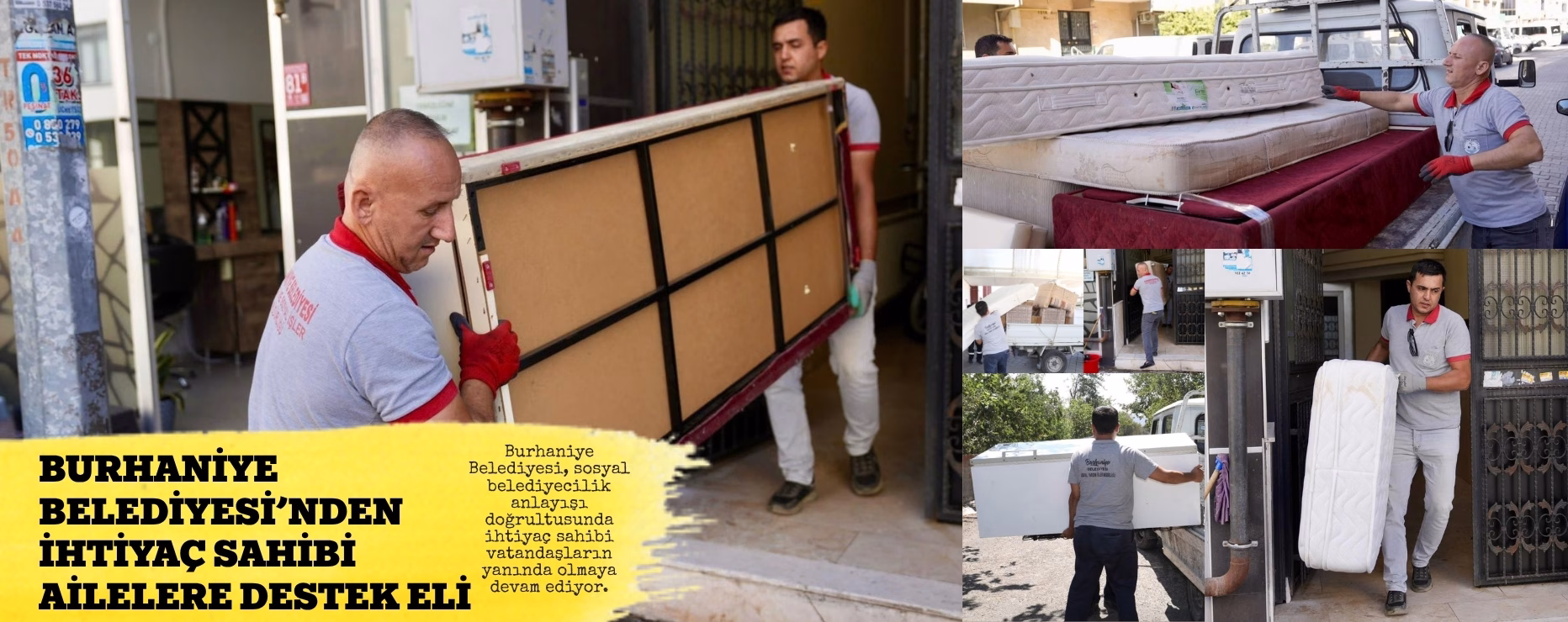 BURHANİYE BELEDİYESİ’NDEN İHTİYAÇ SAHİBİ AİLELERE DESTEK ELİ
