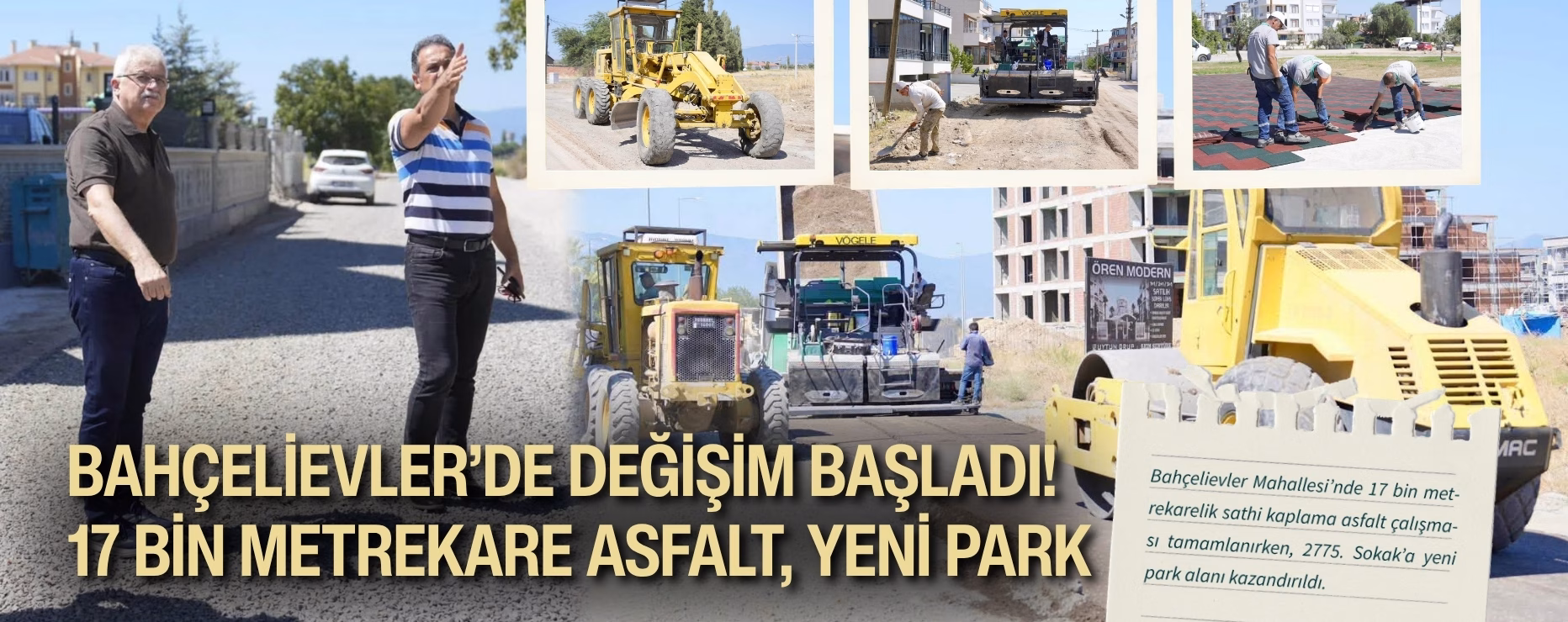 BAHÇELİEVLER’DE DEĞİŞİM BAŞLADI! 17 BİN METREKARE ASFALT, YENİ PARK