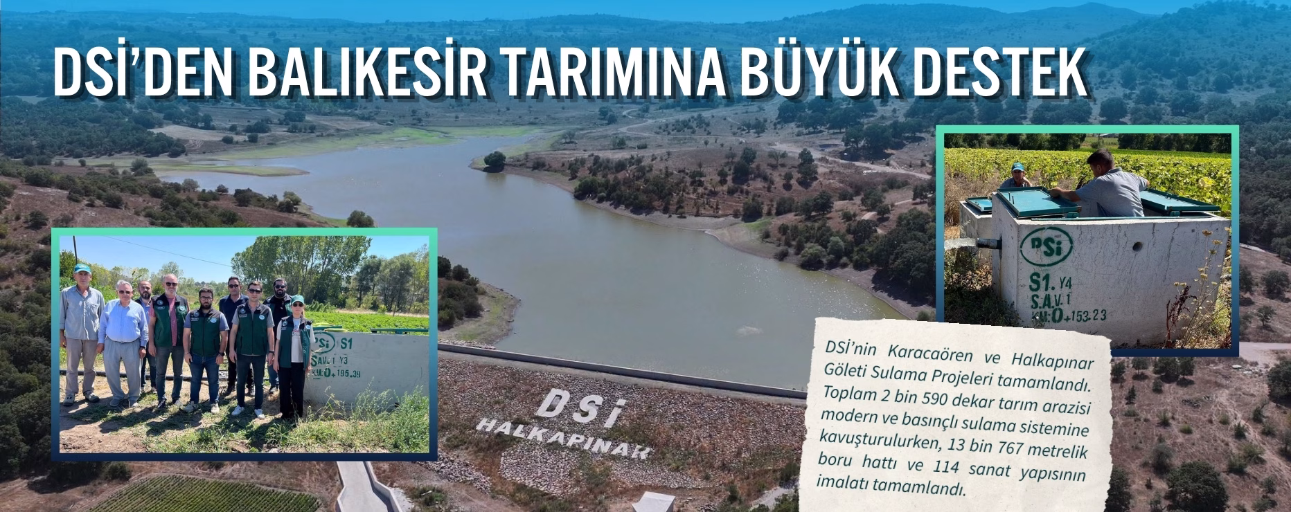 DSİ’DEN BALIKESİR TARIMINA BÜYÜK DESTEK  