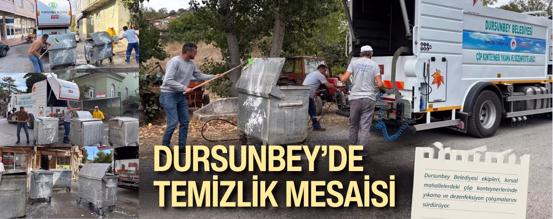 DURSUNBEY’DE TEMİZLİK MESAİSİ