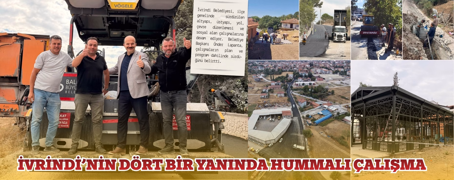 İVRİNDİ’NİN DÖRT BİR YANINDA HUMMALI ÇALIŞMA