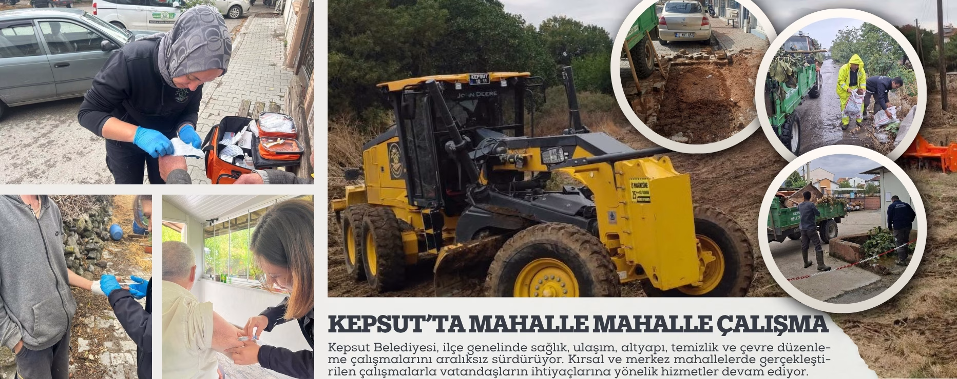 KEPSUT’TA MAHALLE MAHALLE ÇALIŞMA   