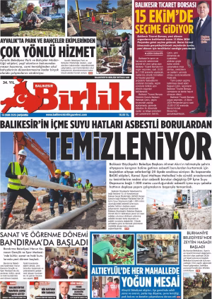 14 EKİM BİRLİK 1.SAYFA