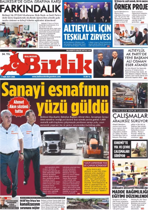 2 EKİM BİRLİK 1.SAYFA