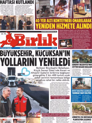 8 EKİM BİRLİK 1.SAYFA