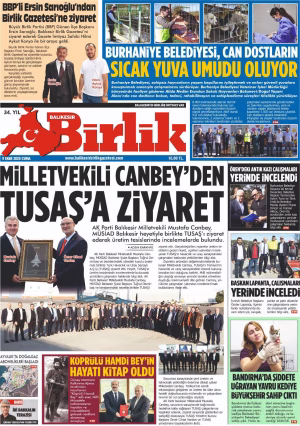 9 EKİM BİRLİK 1.SAYFA