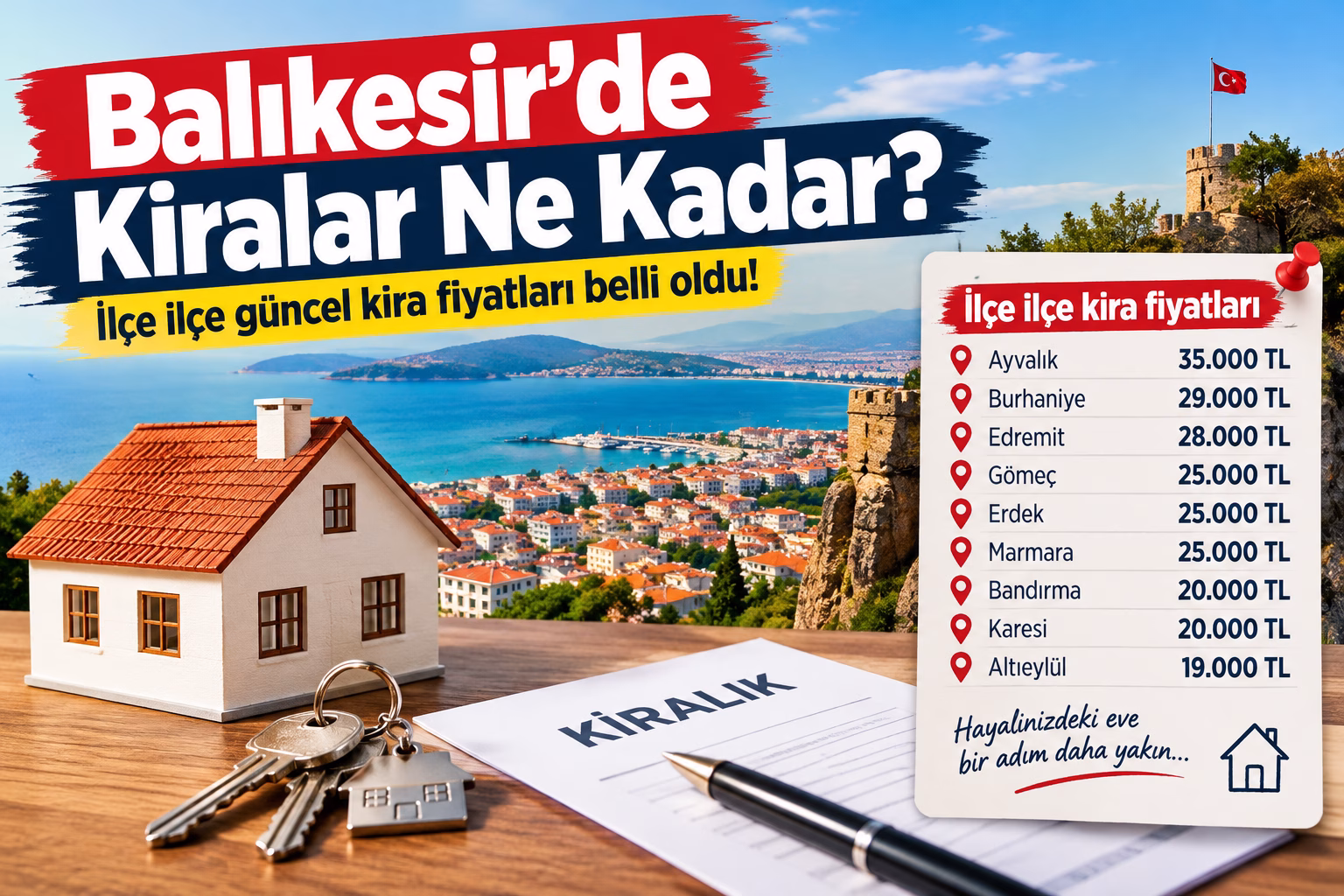 Balıkesir’de İlçe İlçe Kira Fiyatları