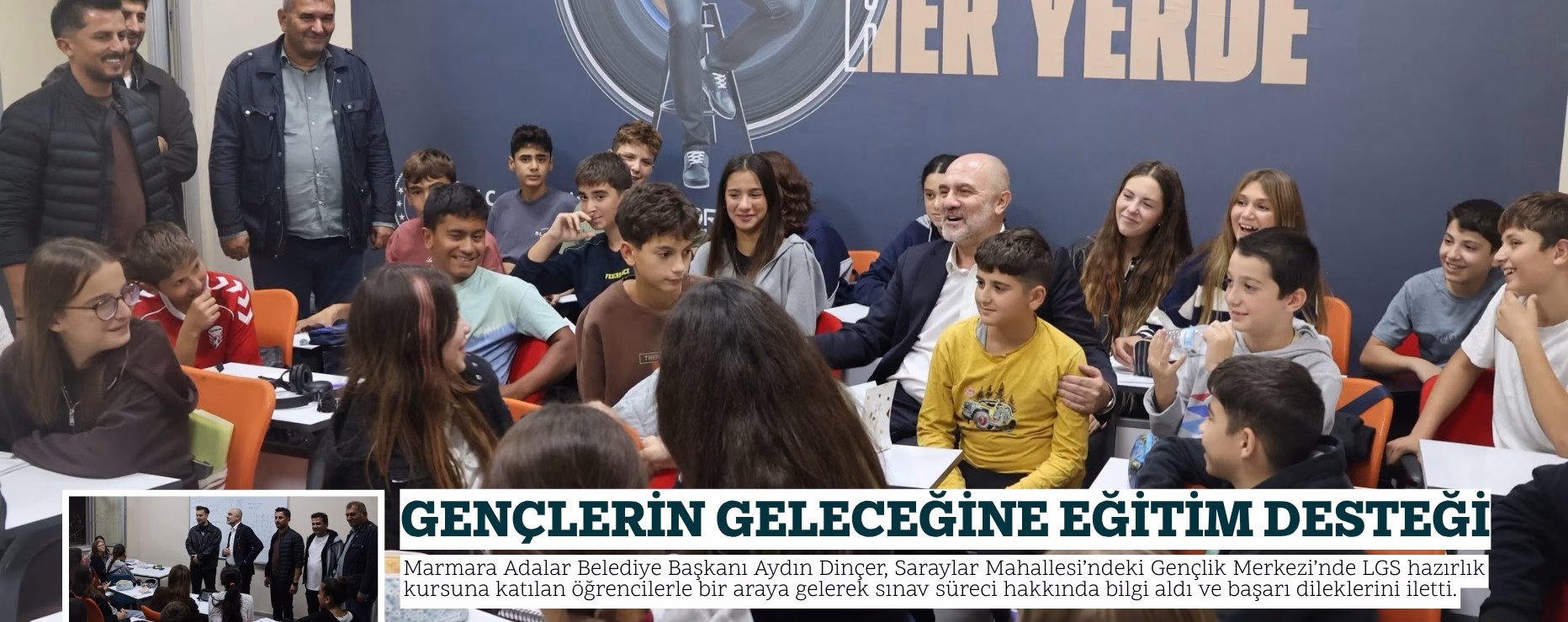 GENÇLERİN GELECEĞİNE EĞİTİM DESTEĞİ   
