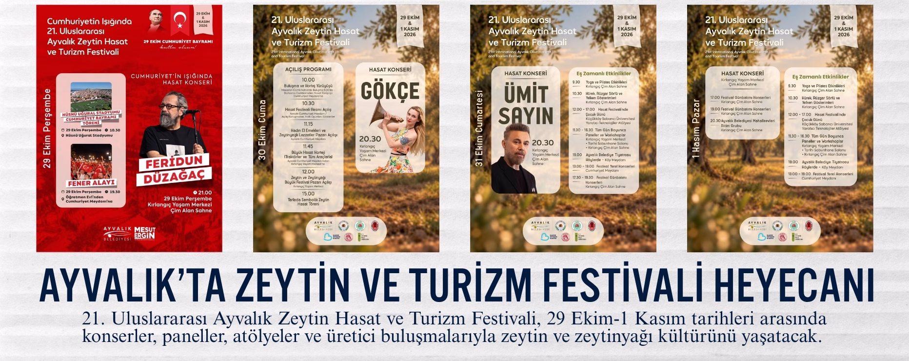 AYVALIK’TA ZEYTİN VE TURİZM FESTİVALİ HEYECANI