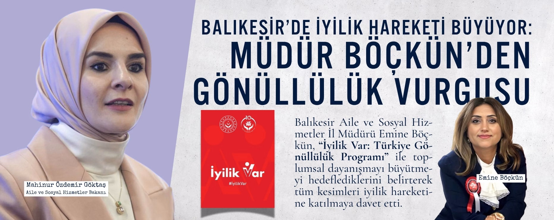 BALIKESİR’DE İYİLİK HAREKETİ BÜYÜYOR: MÜDÜR BÖÇKÜN’DEN GÖNÜLLÜLÜK VURGUSU