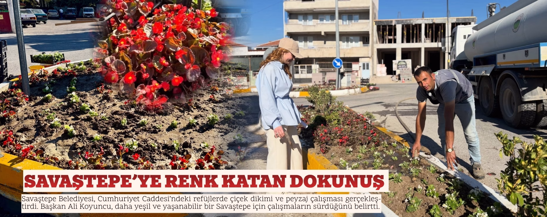 SAVAŞTEPE’YE RENK KATAN DOKUNUŞ  